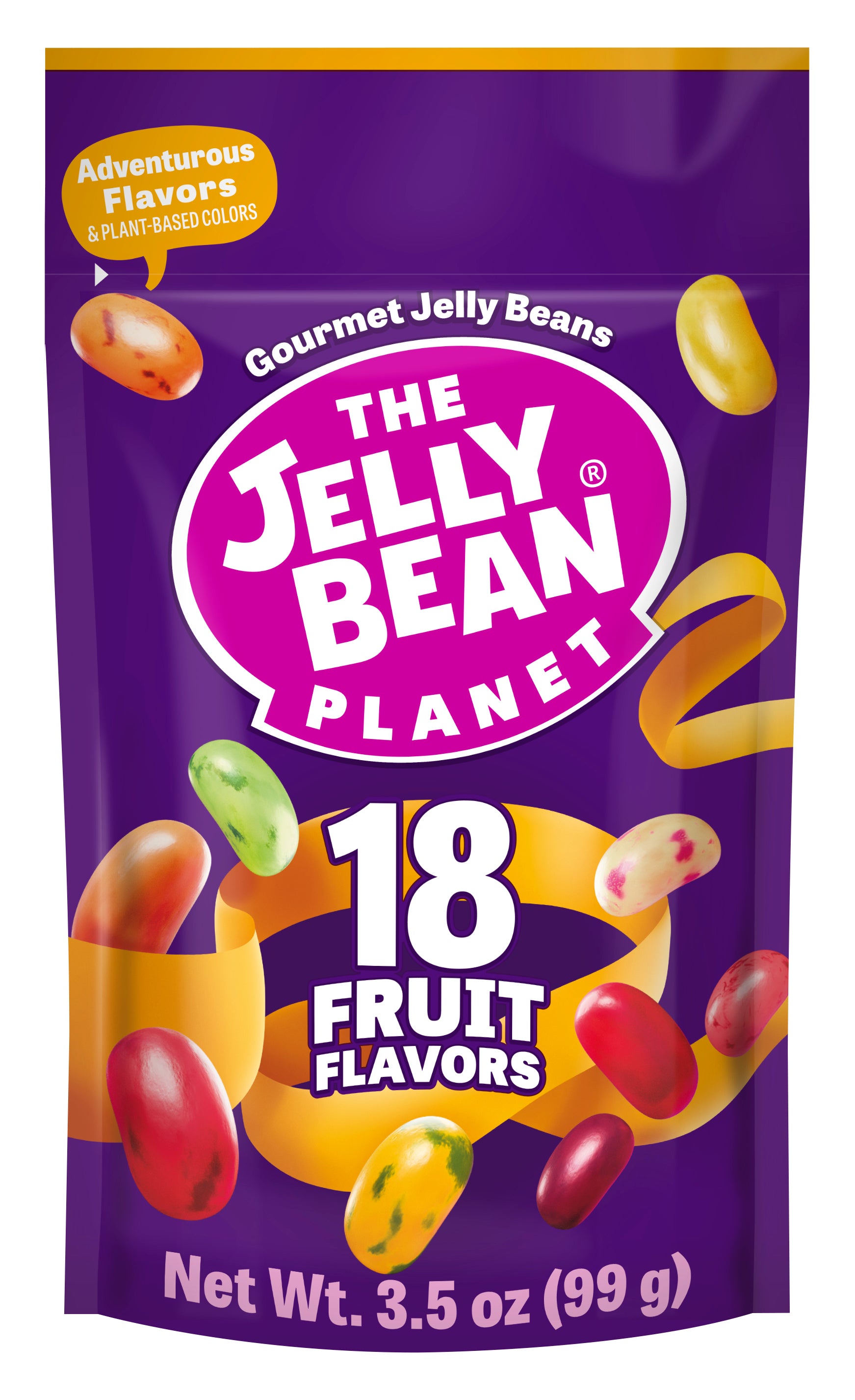 Jelly Bean Planet: 18 Fruit Flavors 3.5oz – Sweetish Candy- A