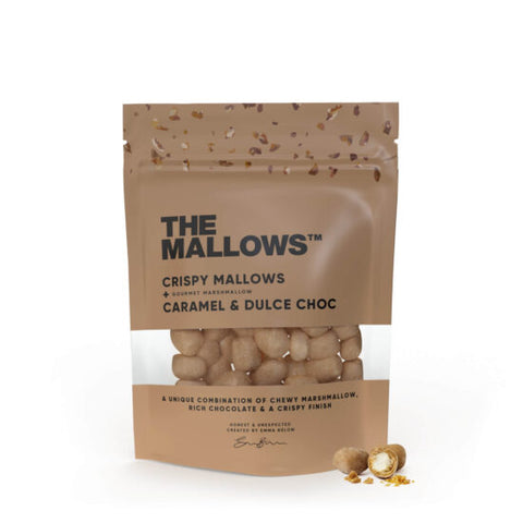 The Mallows: Crispy Mallows and Caramel & Dulce Chocolate, BEST BY: September 10th, 2025