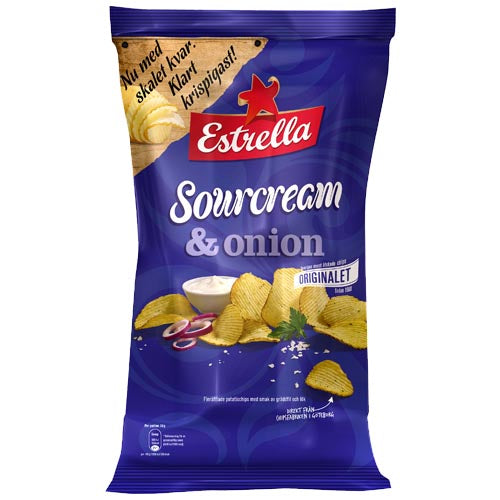 Estrella Sour Cream & Onion Chips 175g Bag, BEST BY: January 23, 2024