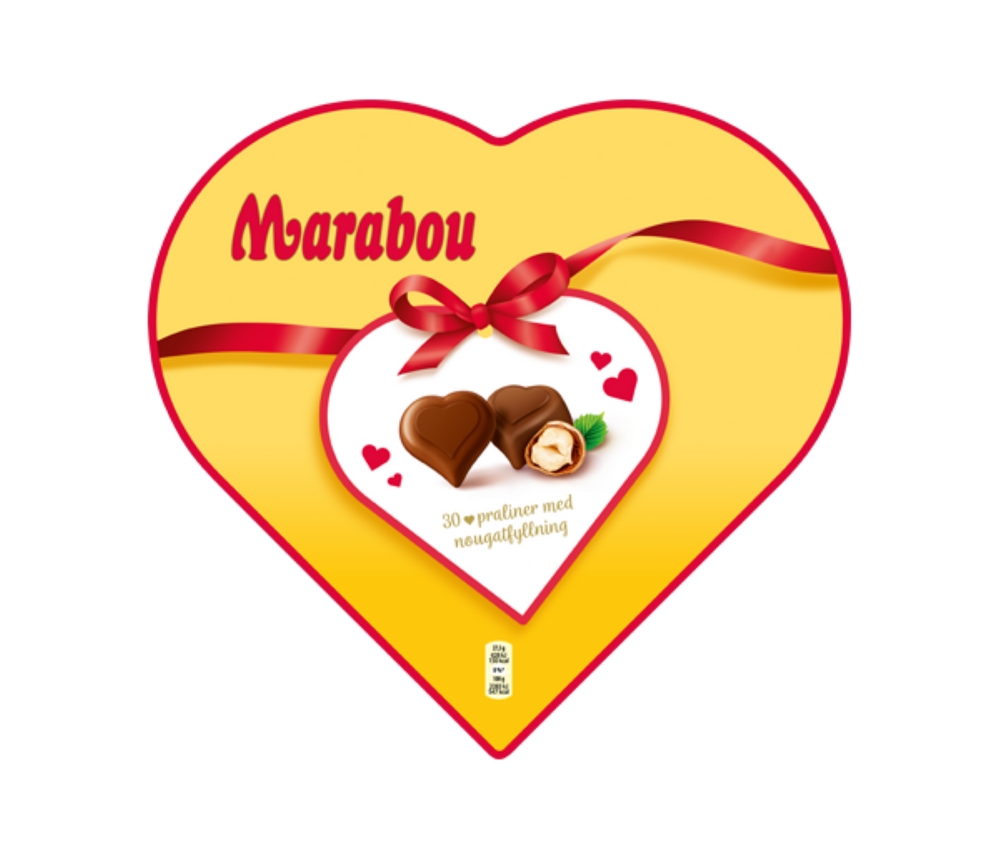 Marabou Chocolate Heart Box 165g