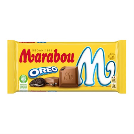 Marabou Oreo Bar 185g, BEST BY: October 23, 2025