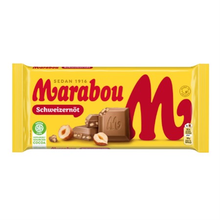 Marabou Swiss Nut 200g, BEST BY: October 17, 2025