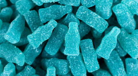 Sour-ish Blue Raspberry Bottles