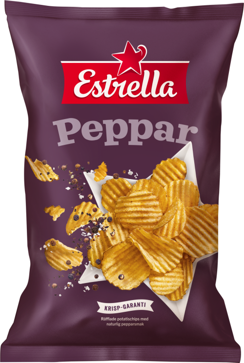 Estrella Peppar Chips 175g Bag