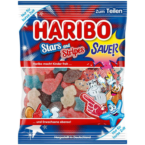 Haribo Stars and Stripes Sauer 175g