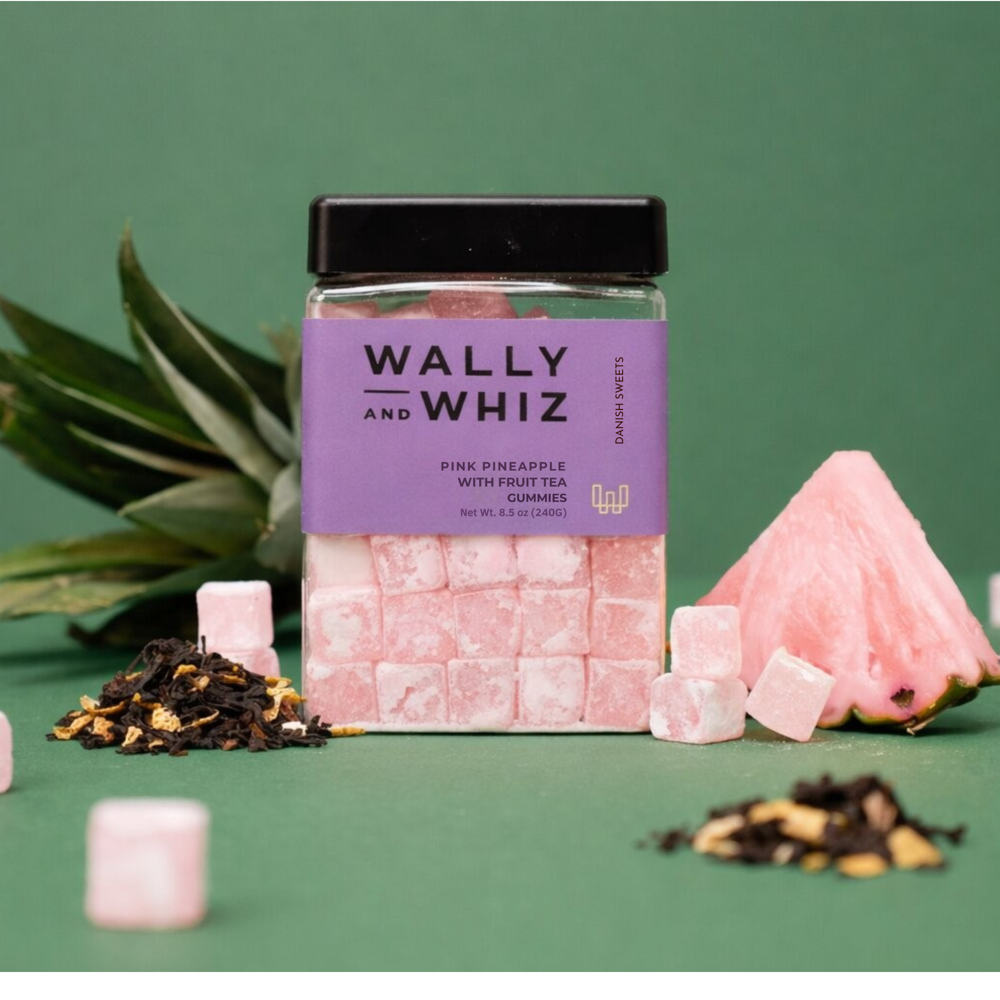 ハワイ　 Peeps ワッフルメーカー ピンク　アメリカ雑貨　アメトイ Wally and Whiz: Pink Pineapple with Fruit Tea 240g – Sweetish
