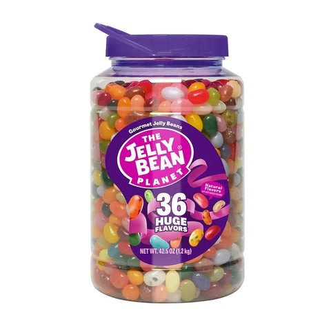 The Jelly Bean Planet Flavor Jar 42.5oz, BEST BY: March 28, 2025