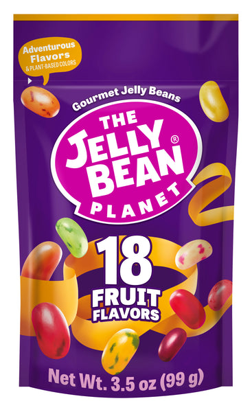 Jelly Bean Planet: 18 Fruit Flavors 3.5oz – Sweetish Candy- A