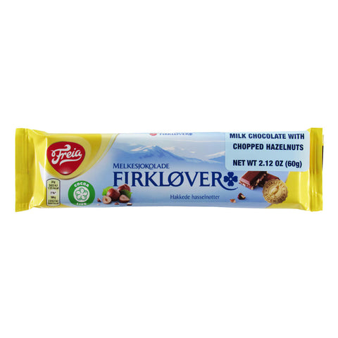Freia Firklover Milk Chocolate with Chopped Hazelnuts Bar