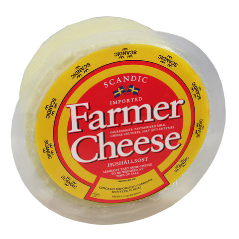 Swedish Scandic Farmers Cheese Wheel 2lbs