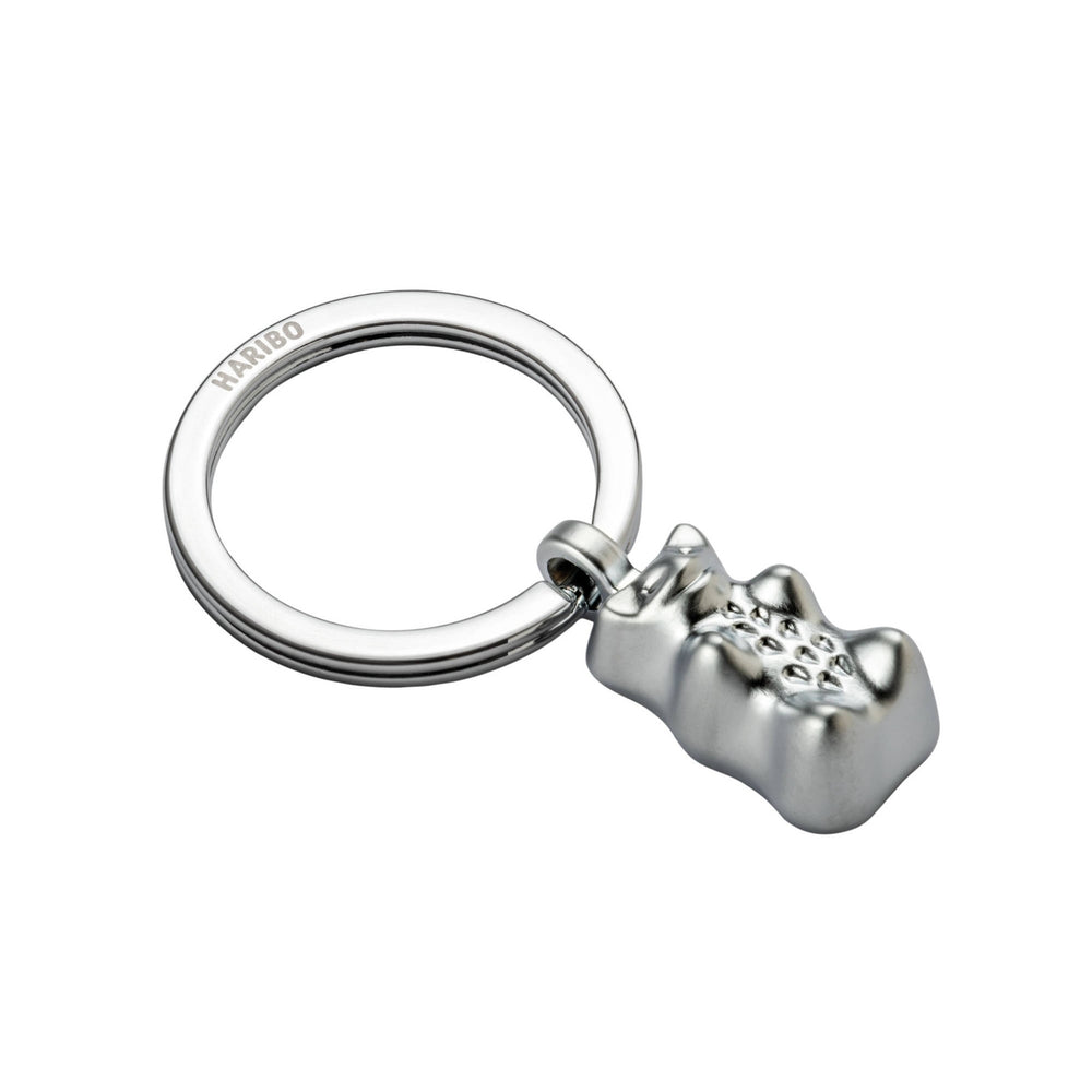 Troika Haribo Silver Gummy Bear Charm Keychain