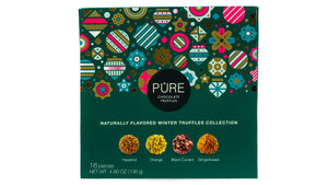 Pure Chocolate Truffles Winter Collection in Square Box 136g