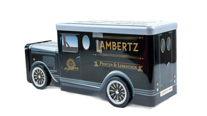Lambertz Black Printen Truck Tin of Lebkuchen