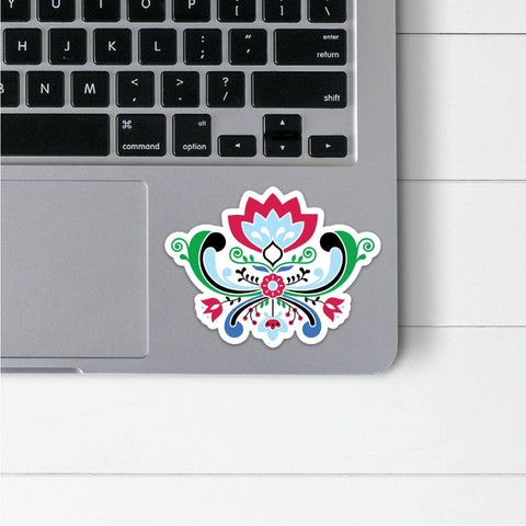Norwegian Rosemaling Sticker