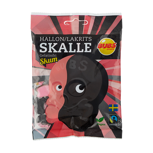 BUBS Raspberry and Licorice Foam Skull 90g