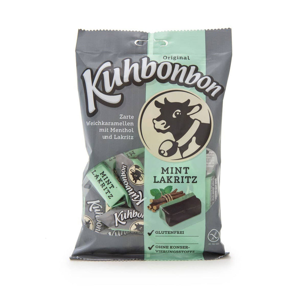 Kuhbonbon Mint Licorice 200g, BEST BY: December 28, 2023