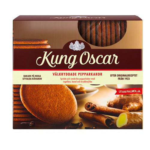 Kung Oscar Pepparkakor 300g, BEST BY: October 26, 2023