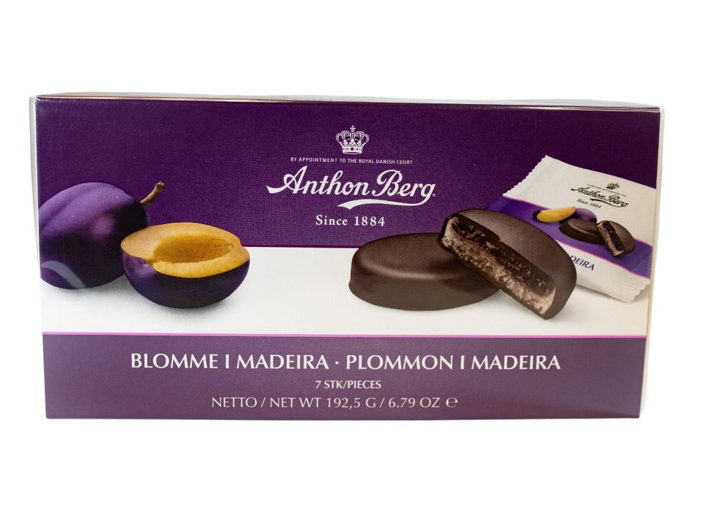Anthon Berg Chocolate Covered Marzipan Rounds - Plum in Madeira