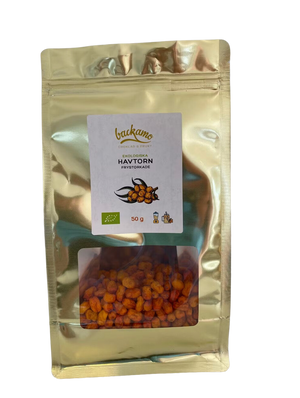 
            
                Load image into Gallery viewer, Backamo Sea Buckthorn 50g, BEST BY: July 12, 2023
            
        