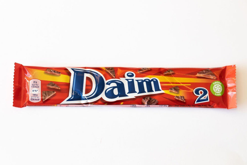 Daim Bar 2 Pack 56g, BEST BY: October 12, 2023