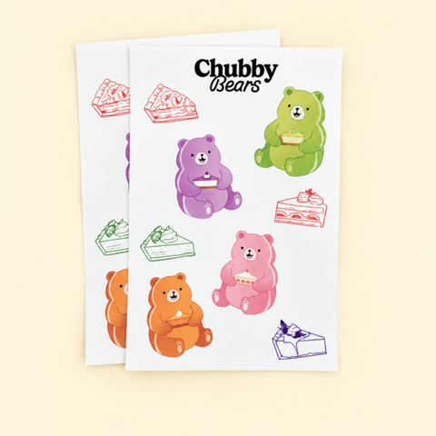 Chubby Bears Sticker Sheet