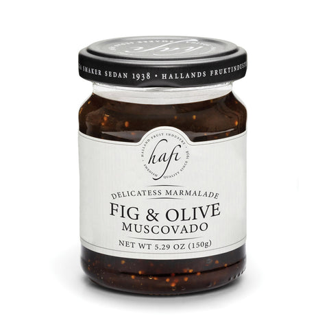 Hafi Fig & Olive Muscovado Marmalade Jar 5.29oz, BEST BY: February 28, 2025