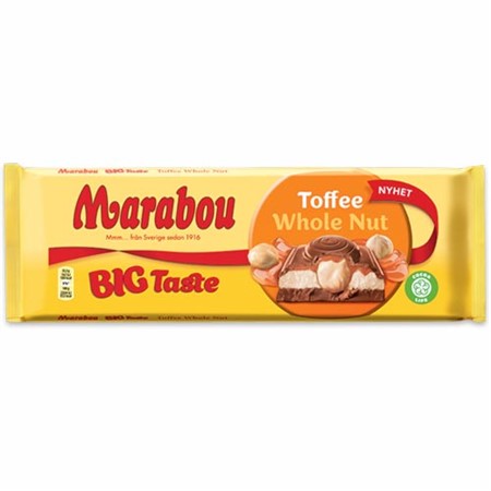 Marabou Big Taste Toffee Whole Nut 300g