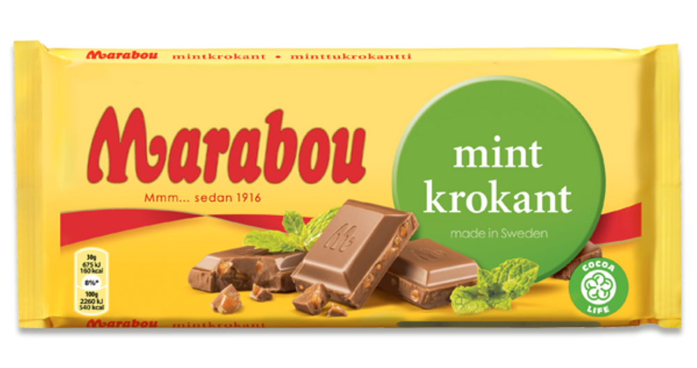 Marabou Mint Krokant 200g