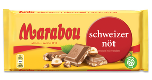 Marabou Schweizernöt 200g, BEST BY: February 26, 2024