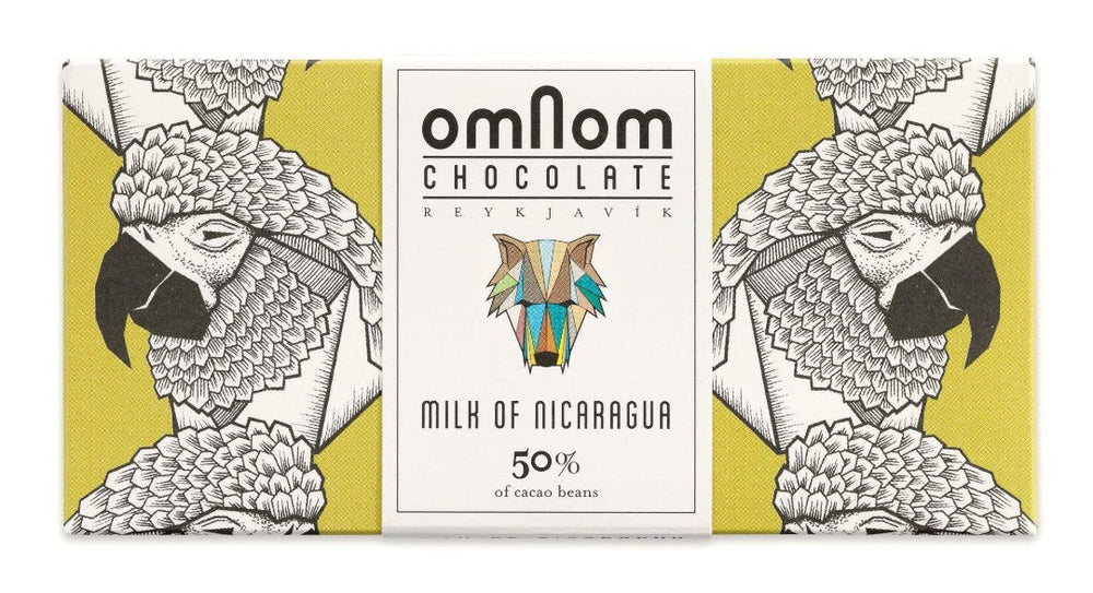 Omnom Milk of Nicaragua 50% 60g, BEST BY: June 15, 2023