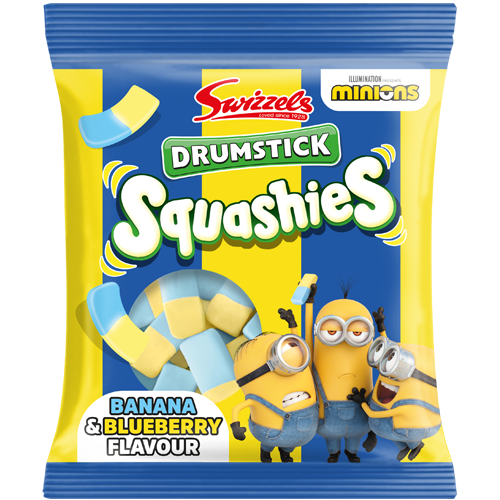 Swizzels Drumstick Squashies Minions 140g Bag