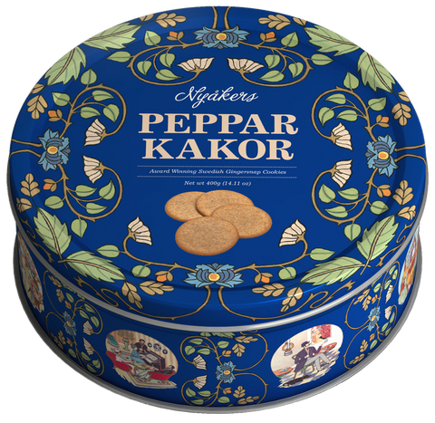 Nyakers Gingersnaps Blue Tin 14.11oz