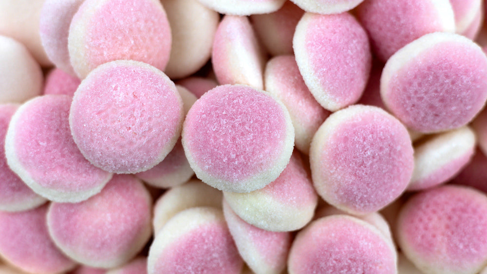 Pink & White Heart Fruit Marshmallow - 7 Oz • Kosher Marshmallows •  Unwrapped Candy • Bulk Candy