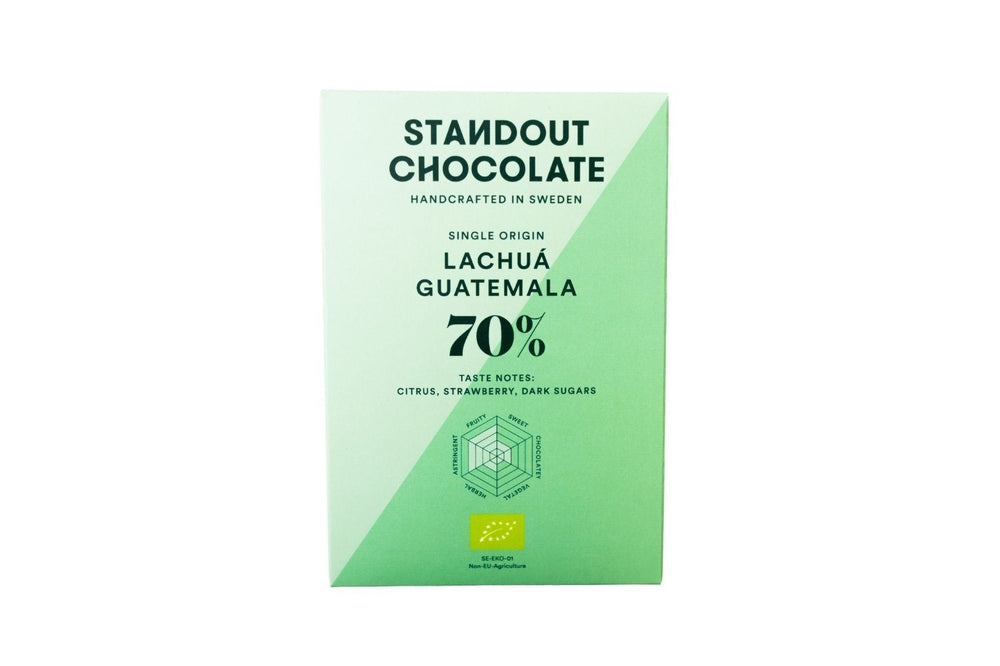 Standout Chocolate Lachua Guatemala 70%, BEST BY: November 11, 2023