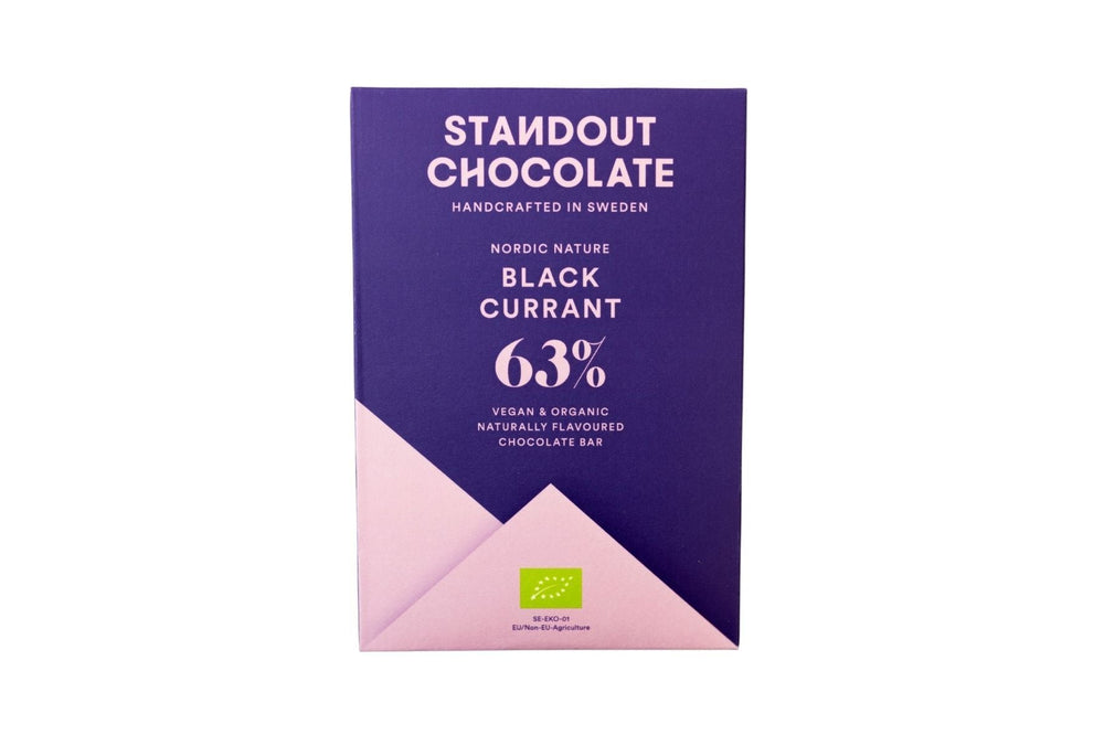 Standout Chocolate Black Currant 63%, BEST BY: November 8, 2023
