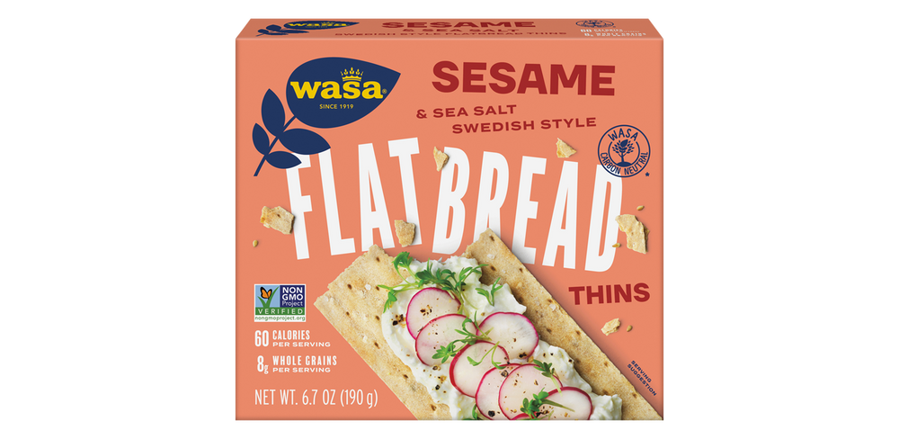 Wasa Sesame Crispbread- OVERSTOCK SALE- BEST BY: October 2023