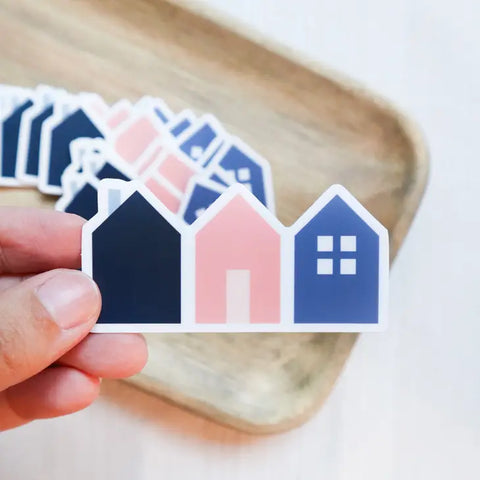 Cozy Village Vinyl Sticker