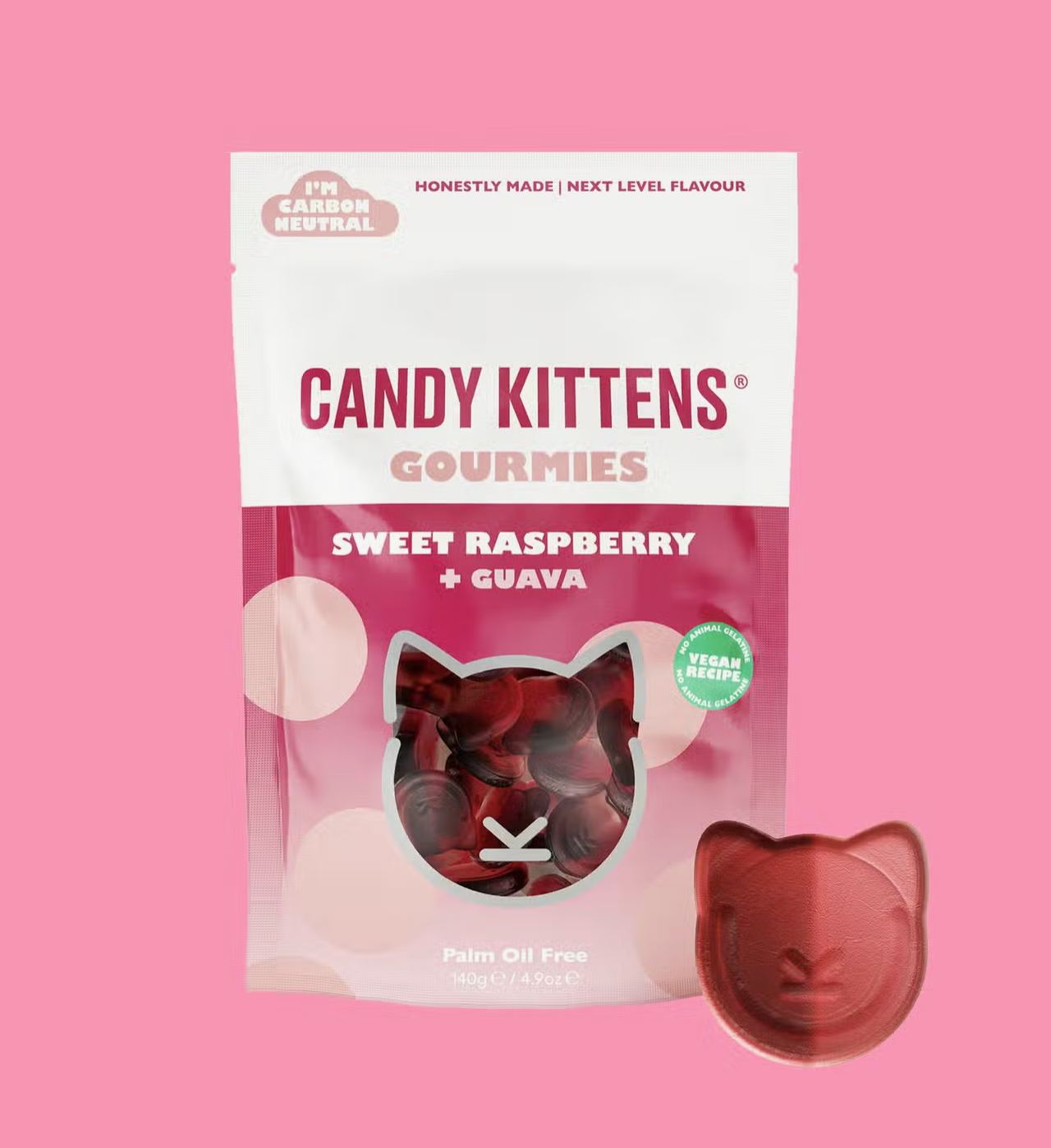 Candy Kittens Raspberry and Guava Sweetish Candy A Swedish Candy Store