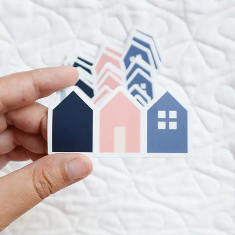 Cozy Village Vinyl Sticker