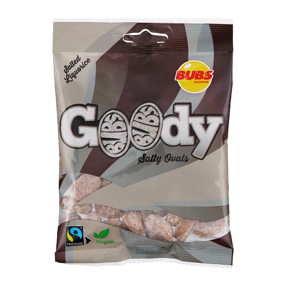 Bubs Godis Salted Licorice Ovals 90g