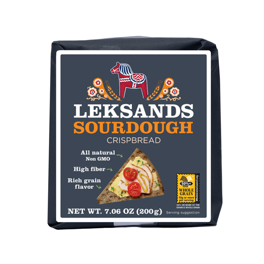 Leksands Sourdough Crispbread Triangles-OVERSTOCK DEAL, Best By August 2023