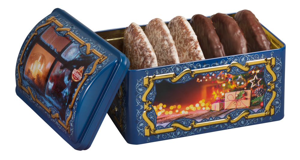 Nuremberg Elisen-Gingerbread (Lebkuchen) in Music Box Tin 300g