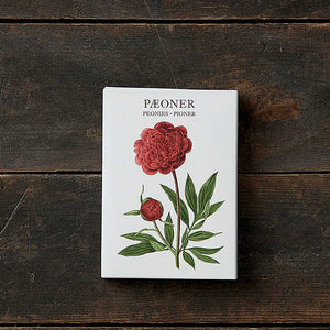Pæonier- Peonies- Cardfolder- Set of 8 Different Cards w/Envelopes