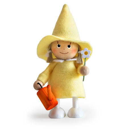 Nordic Girl with Flower and Watering Can Ornament