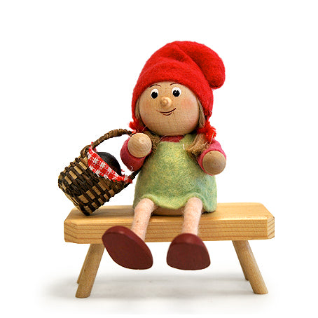 Nordic Sitting Girl with Basket