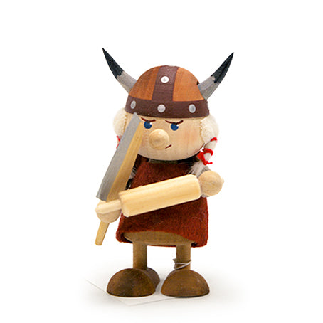 Nordic Female Viking Ornament (Orange)