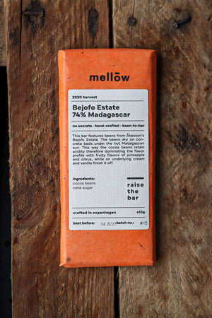 Mellow Bejofo Estate 74%, Madagascar 53g Chocolate Bar