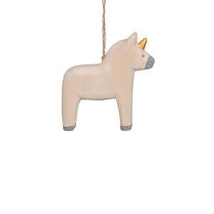 Dala Horse Unicorn Ornament