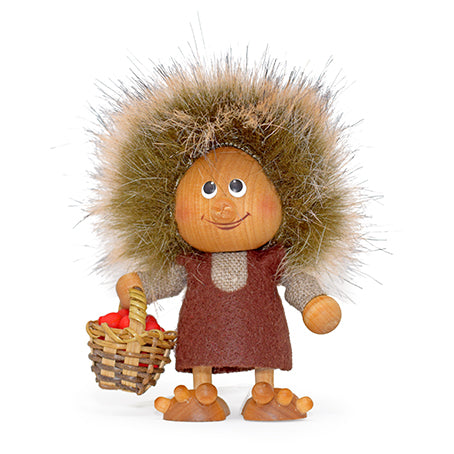 Nordic Troll Girl With Basket Ornament