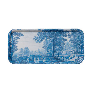 Landscape wood serving tray 32x15 cm. -birch veneer-